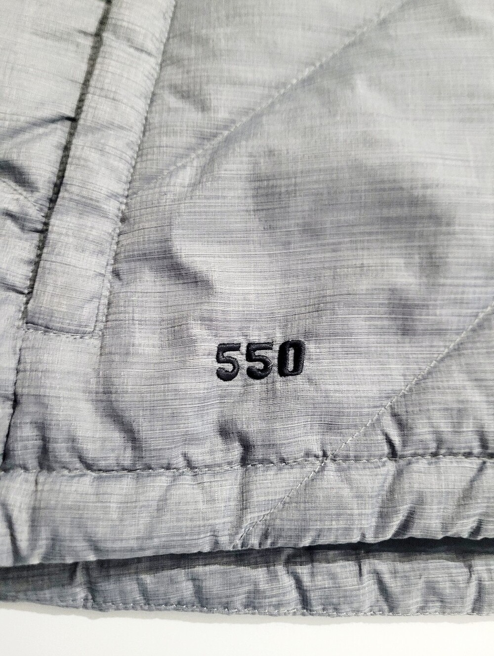 The North Face 550 Down Puffer Vest Women's Medium Gray Full Zip Goose Down - Picture 10 of 14